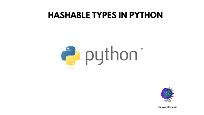 python hashable types