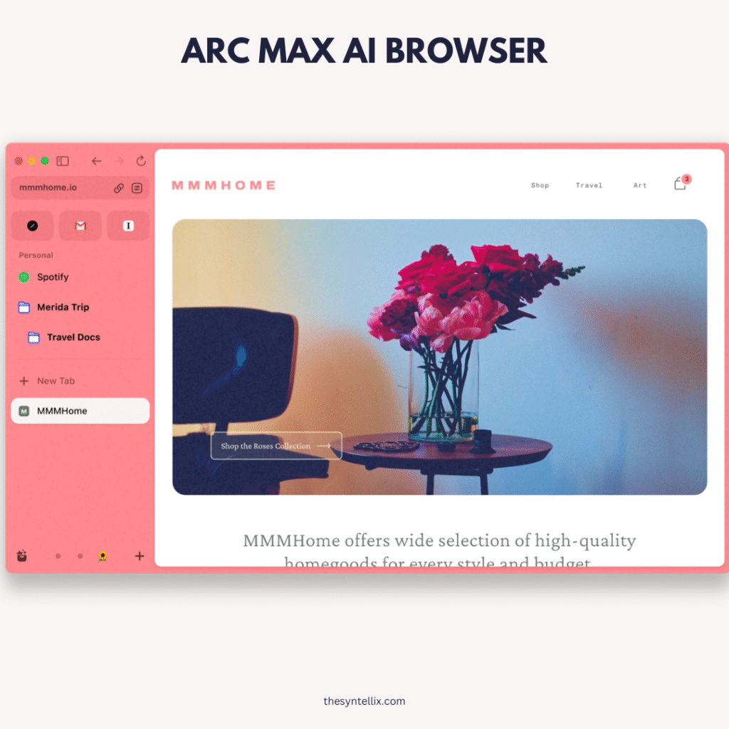 Arc Max AI browser