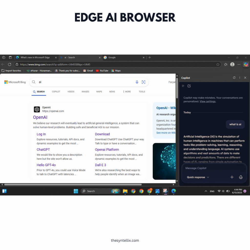 Edge AI browser