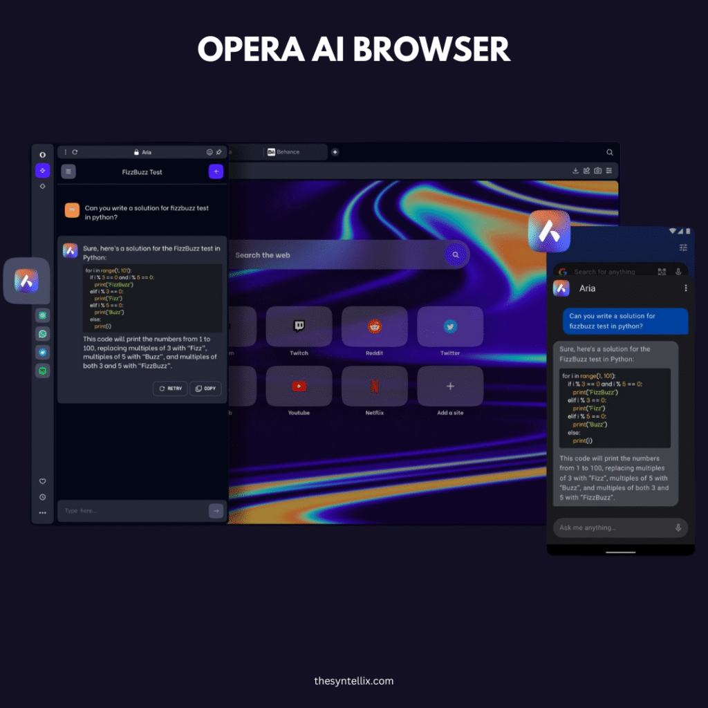 Opera AI browser