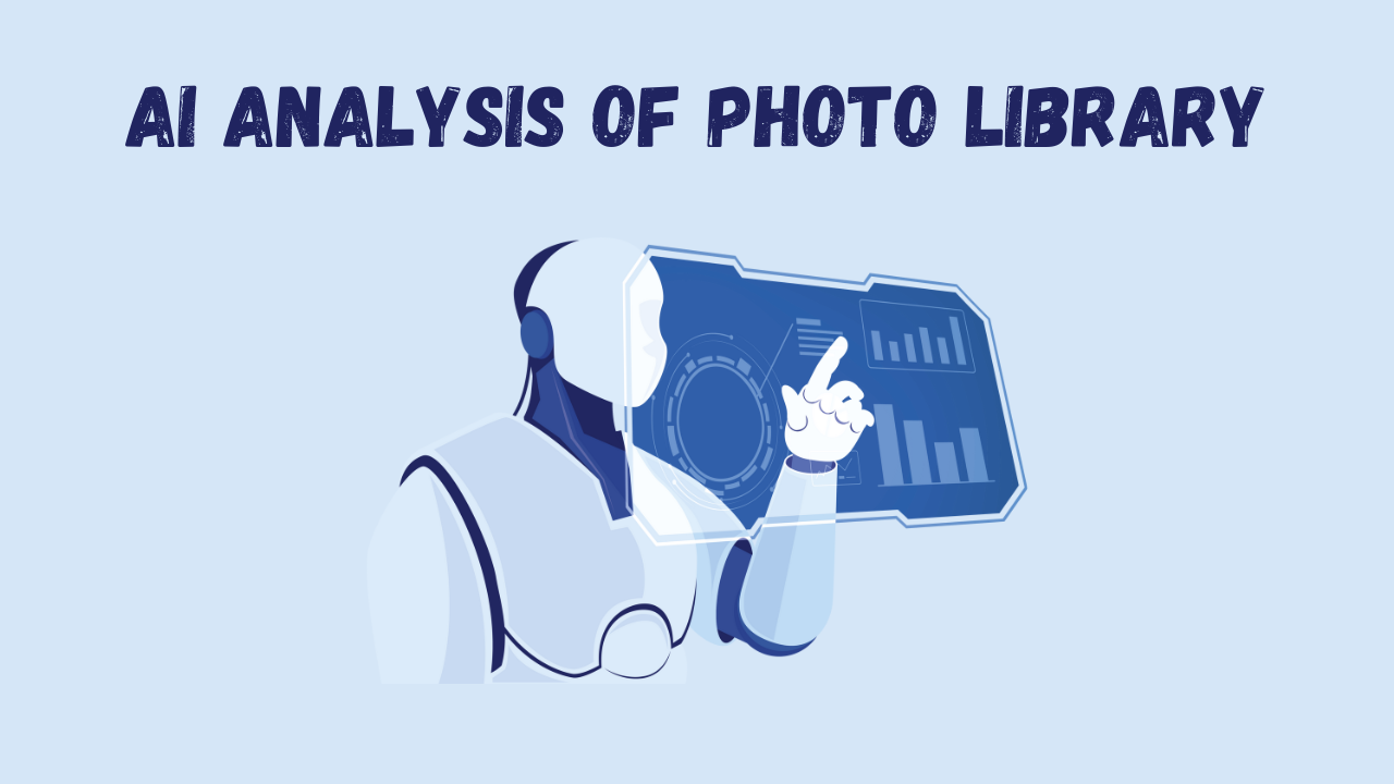 AI analysis of photo library